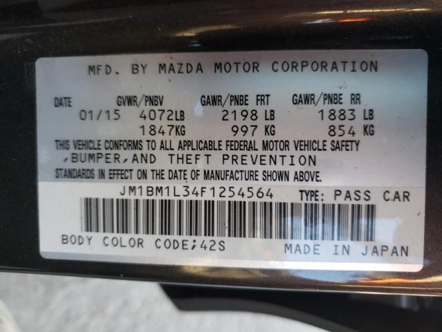 Photo 10 from auction – 2015 MAZDA 3 TOURING with VIN JM1BM1L34F1254564