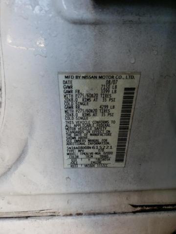 Photo 10 from auction – 2008 NISSAN ARMADA with VIN 5N1BA08D08N615221