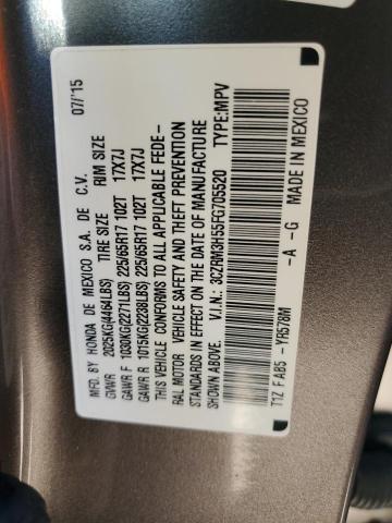 Photo 10 from auction – 2015 HONDA CR-V EX with VIN 3CZRM3H55FG705520