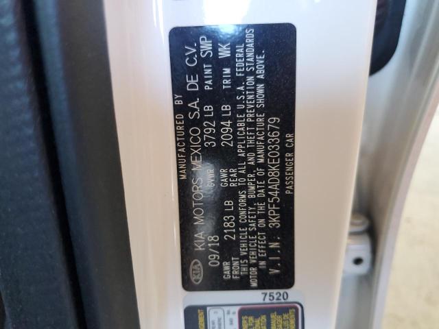 Photo 10 from auction – 2019 KIA FORTE EX with VIN 3KPF54AD8KE033679