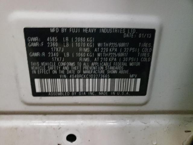 Photo 10 from auction – 2013 SUBARU OUTBACK 2. with VIN 4S4BRCKC1D3273665