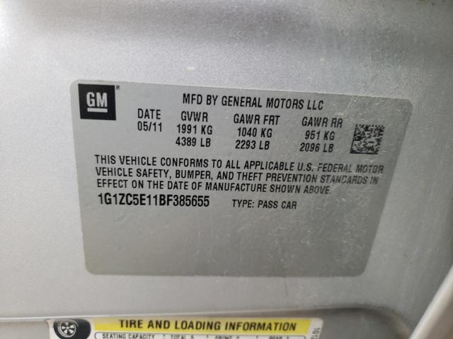 Photo 10 from auction – 2011 CHEVROLET MALIBU 1LT with VIN 1G1ZC5E11BF385655