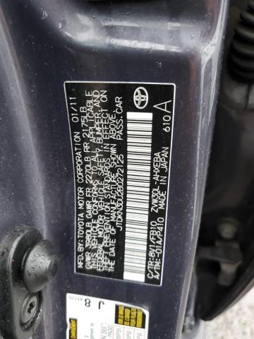 Photo 10 from auction – 2011 TOYOTA PRIUS with VIN JTDKN3DU2B0272125