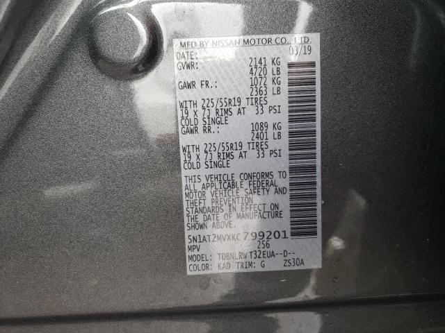 Photo 10 from auction – 2019 NISSAN ROGUE S with VIN 5N1AT2MVXKC799201