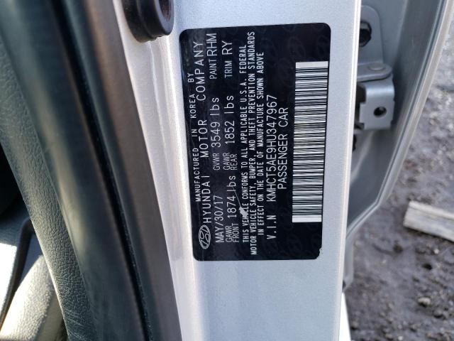 Photo 10 from auction – 2017 HYUNDAI ACCENT SE with VIN KMHCT5AE9HU347967