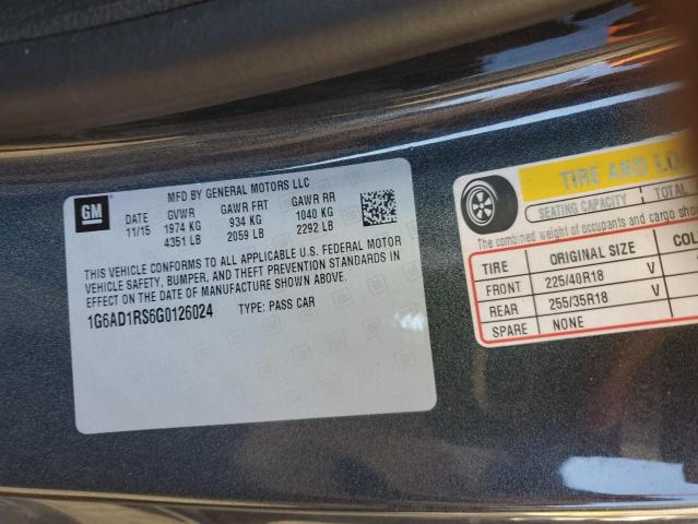 Photo 10 from auction – 2016 CADILLAC ATS PERFOR with VIN 1G6AD1RS6G0126024