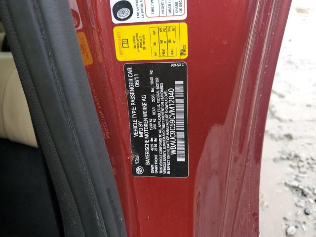 Photo 10 from auction – 2012 BMW 135 I with VIN WBAUC9C59CVM12040