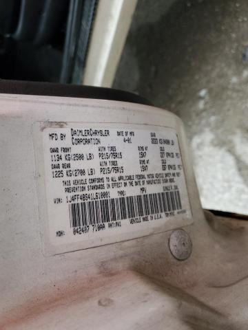 Foto 10 de la subasta – 2001 JEEP CHEROKEE S con VIN 1J4FF48S41L610001
