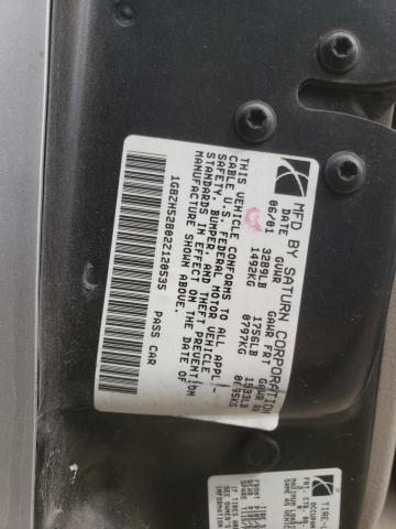 Photo 10 from auction – 2002 SATURN SL1 with VIN 1G8ZH52802Z120535