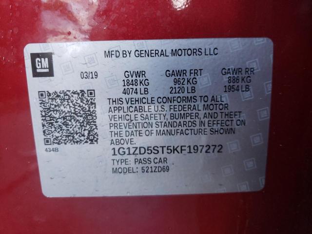 Photo 10 from auction – 2019 CHEVROLET MALIBU LT with VIN 1G1ZD5ST5KF197272