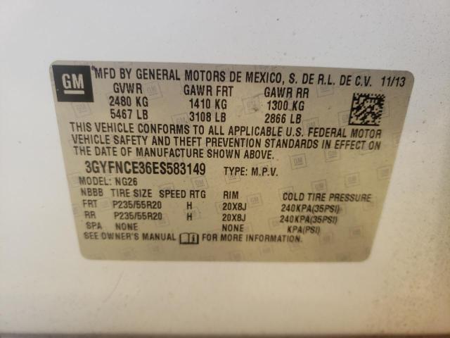 Photo 10 from auction – 2014 CADILLAC SRX PERFOR with VIN 3GYFNCE36ES583149