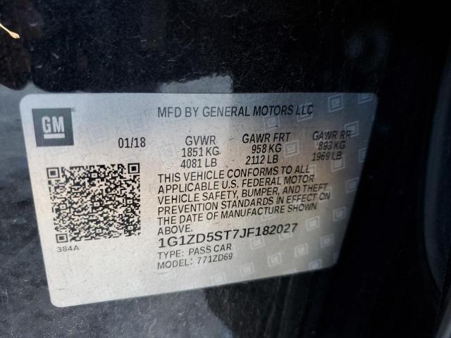 Photo 10 from auction – 2018 CHEVROLET MALIBU LT with VIN 1G1ZD5ST7JF182027