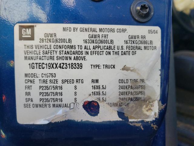 Photo 10 from auction – 2004 GMC NEW SIERRA with VIN 1GTEC19XX4Z318339