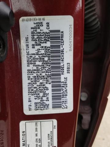Photo 10 from auction – 2002 TOYOTA CAMRY LE with VIN 4T1BE32K42U008393