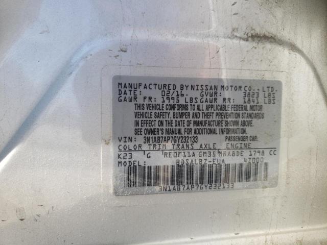 Photo 10 from auction – 2016 NISSAN SENTRA S with VIN 3N1AB7AP7GY232133
