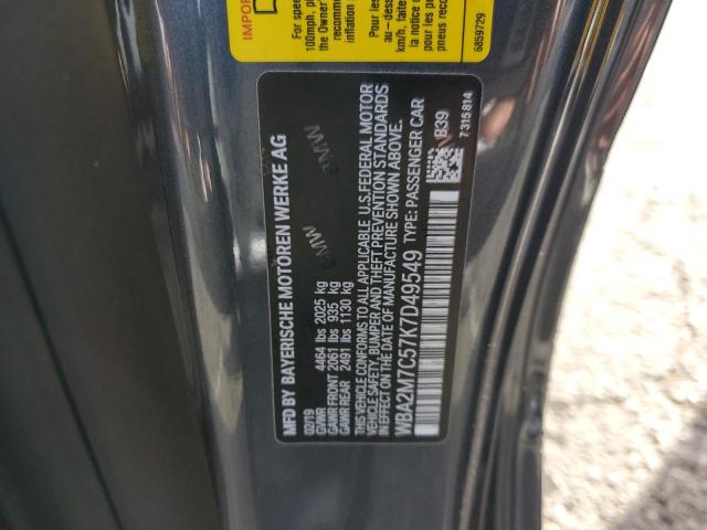 Photo 10 from auction – 2019 BMW 230I with VIN WBA2M7C57K7D49549