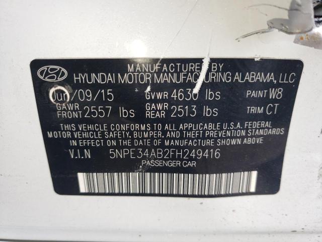 Photo 10 from auction – 2015 HYUNDAI SONATA SPO with VIN 5NPE34AB2FH249416