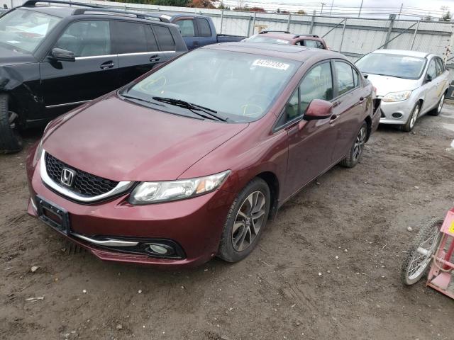Photo 2 from auction – 2013 HONDA CIVIC EXL with VIN 19XFB2F90DE262166