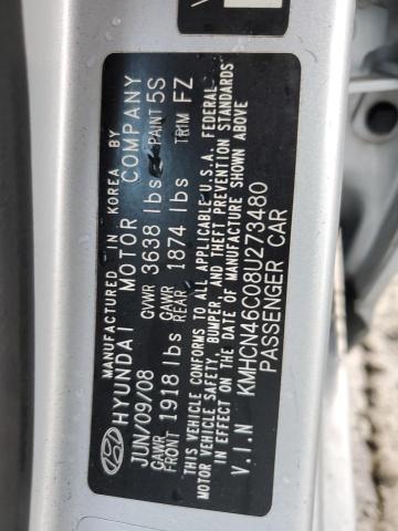 Photo 10 from auction – 2008 HYUNDAI ACCENT GLS with VIN KMHCN46C08U273480