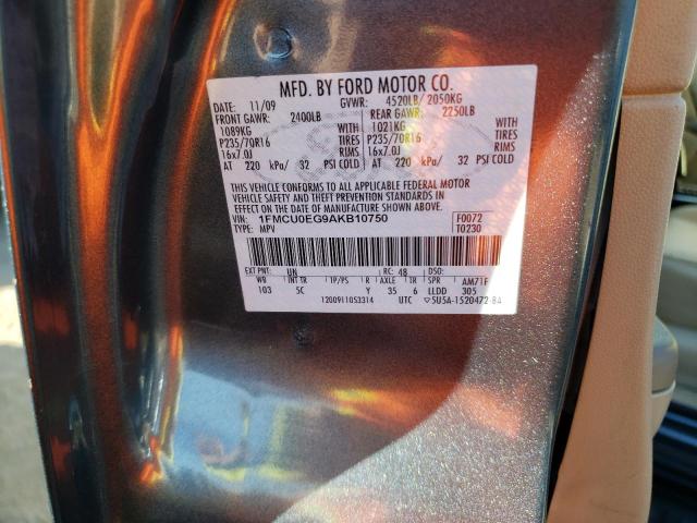 Photo 10 from auction – 2010 FORD ESCAPE LIM with VIN 1FMCU0EG9AKB10750