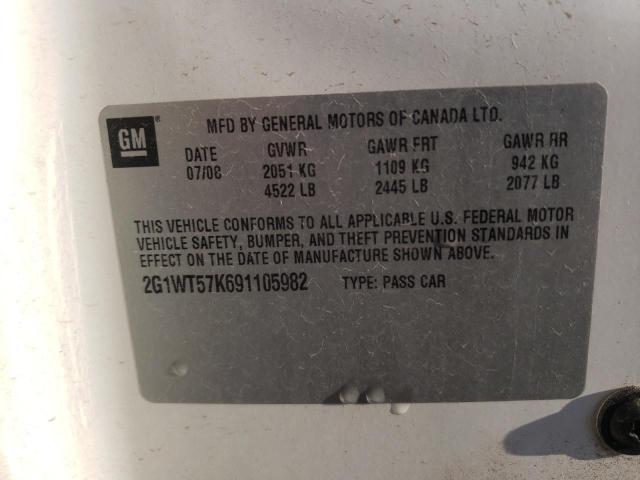 Photo 10 from auction – 2009 CHEVROLET IMPALA 1LT with VIN 2G1WT57K691105982