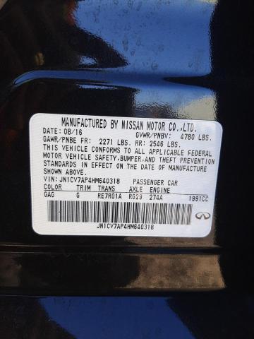 Photo 10 from auction – 2017 INFINITI Q50 BASE with VIN JN1CV7AP4HM640318