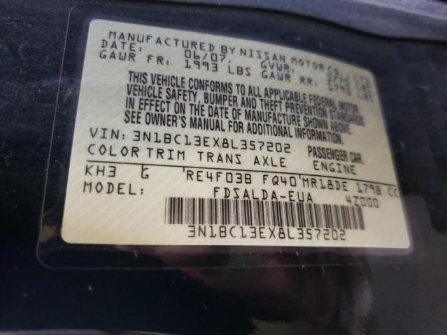 Photo 10 from auction – 2008 NISSAN VERSA S with VIN 3N1BC13EX8L357202