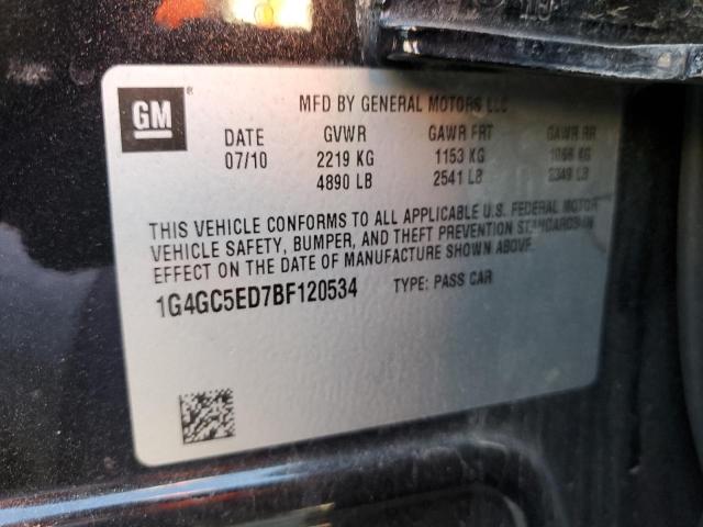 Photo 10 from auction – 2011 BUICK LACROSSE C with VIN 1G4GC5ED7BF120534
