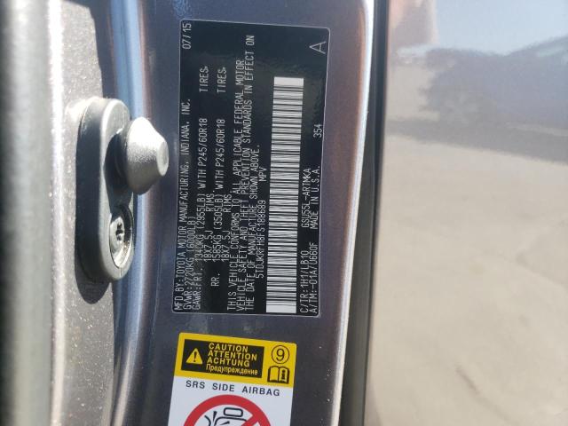 Photo 10 from auction – 2015 TOYOTA HIGHLANDER with VIN 5TDJKRFH8FS188689