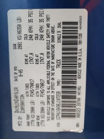 Photo 10 from auction – 2006 DODGE RAM 1500 S with VIN 1D7HU16N36J107259