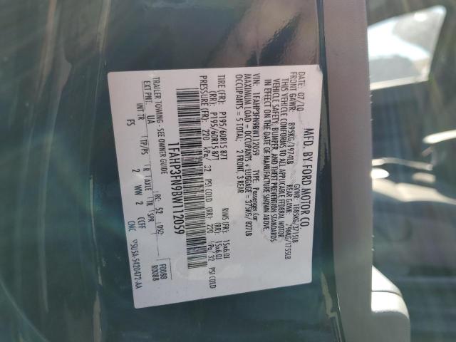 Photo 10 from auction – 2011 FORD FOCUS SE with VIN 1FAHP3FN9BW112059