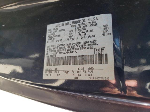Photo 10 from auction – 1999 FORD F150 with VIN 1FTRF17W2XNA78573