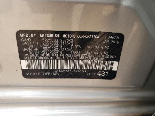 Photo 10 from auction – 2018 MITSUBISHI OUTLANDER with VIN JA4J24A5XJZ042974