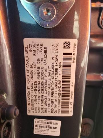 Photo 10 from auction – 2021 HONDA CR-V EX with VIN 2HKRW1H58MH421663
