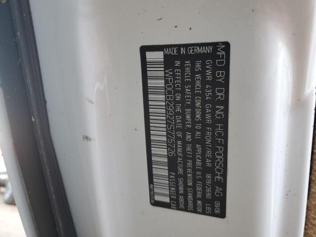 Photo 10 from auction – 2007 PORSCHE 911 CARRER with VIN WP0CB29927S775726