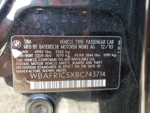 Foto 10 de la subasta – 2011 BMW 528 I con VIN WBAFR1C5XBC743714