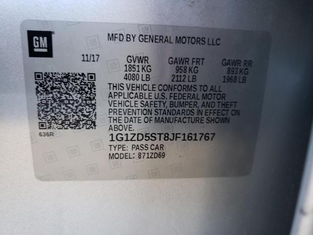 Photo 10 from auction – 2018 CHEVROLET MALIBU LT with VIN 1G1ZD5ST8JF161767