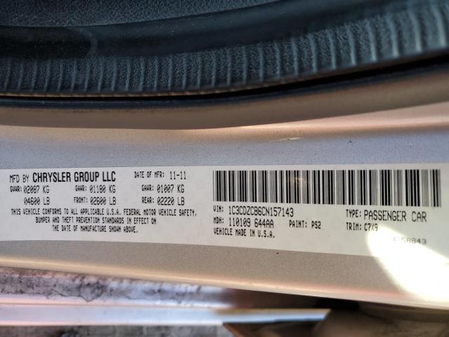 Photo 10 from auction – 2012 DODGE AVENGER SX with VIN 1C3CDZCB6CN157143