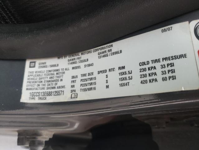 Photo 10 from auction – 2008 CHEVROLET COLORADO with VIN 1GCCS13E688125571