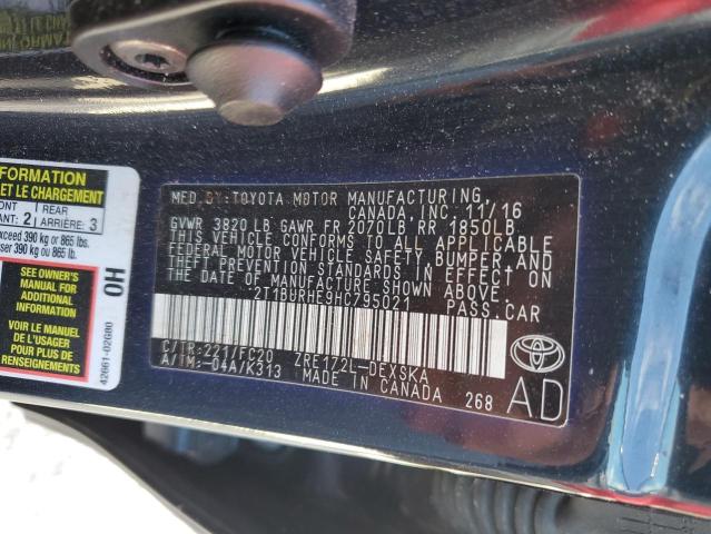 Photo 10 from auction – 2017 TOYOTA COROLLA L with VIN 2T1BURHE9HC795021