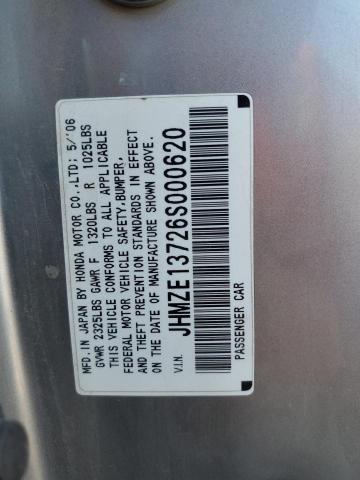 Photo 10 from auction – 2006 HONDA INSIGHT with VIN JHMZE13726S000620