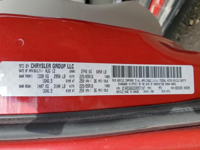 Photo 10 from auction – 2013 DODGE GRAND CARA with VIN 2C4RDGBG3DR557107