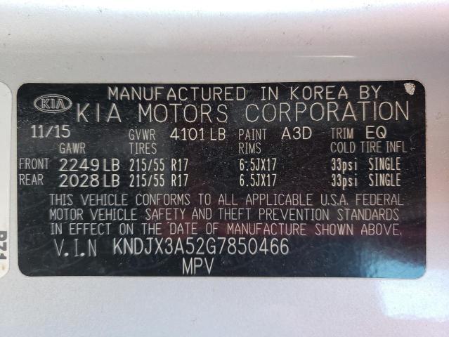 Photo 10 from auction – 2016 KIA SOUL ! with VIN KNDJX3A52G7850466