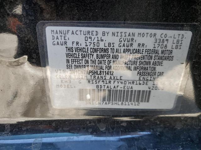 Photo 10 from auction – 2017 NISSAN VERSA S with VIN 3N1CN7AP5HL811412
