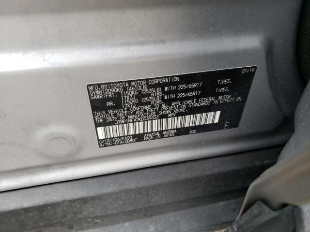 Photo 10 from auction – 2019 TOYOTA RAV4 XLE with VIN JTMP1RFV2KD039333