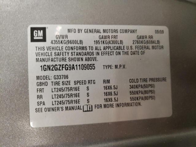 Photo 10 from auction – 2010 CHEVROLET EXPRESS G3 with VIN 1GN2GZFG9A1109055