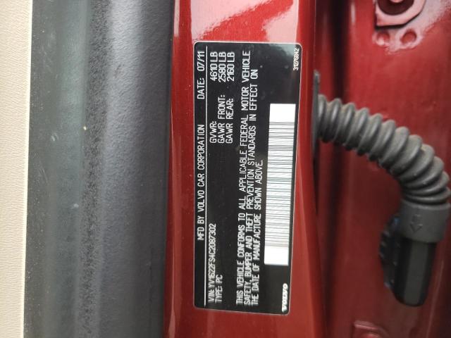 Photo 10 from auction – 2012 VOLVO S60 T5 with VIN YV1622FS4C2087302