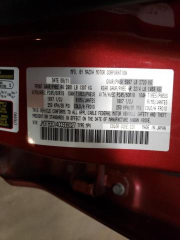 Photo 10 from auction – 2012 MAZDA CX-9 with VIN JM3TB3CV4C0338027