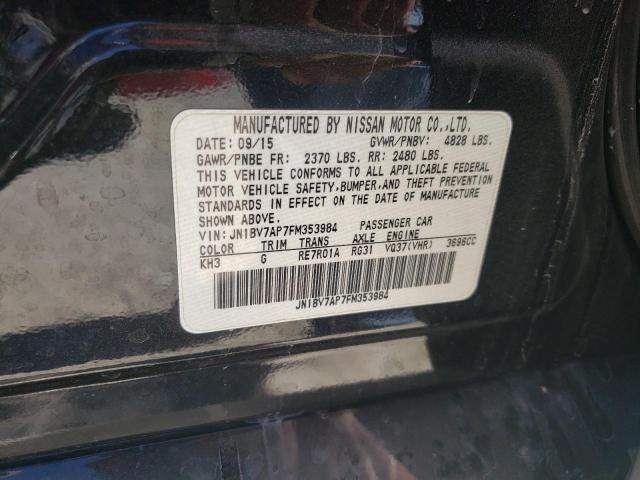 Photo 10 from auction – 2015 INFINITI Q50 BASE with VIN JN1BV7AP7FM353984