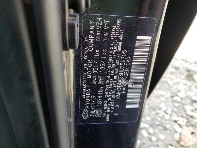 Photo 10 from auction – 2017 HYUNDAI ACCENT SE with VIN KMHCT4AE3HU359705